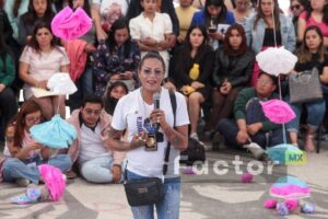 Kenya Cuevas, activista trans, en la UAEMex