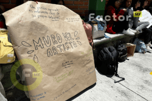 Manifestación en la Escuela de Bellas Artes de Toluca 