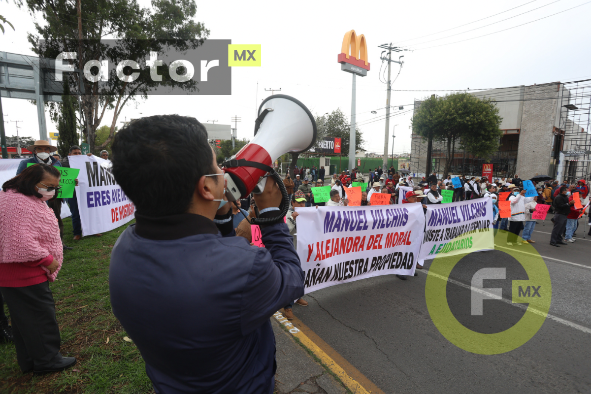 Acusan ejidatarios de Zinacantepec a alcalde de invasión de predio