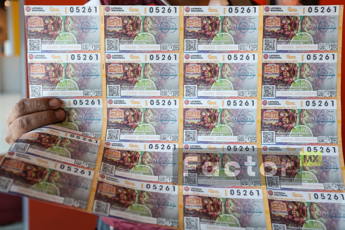 Lotería Nacional lanza cachito con imágenes de comida prehispánica