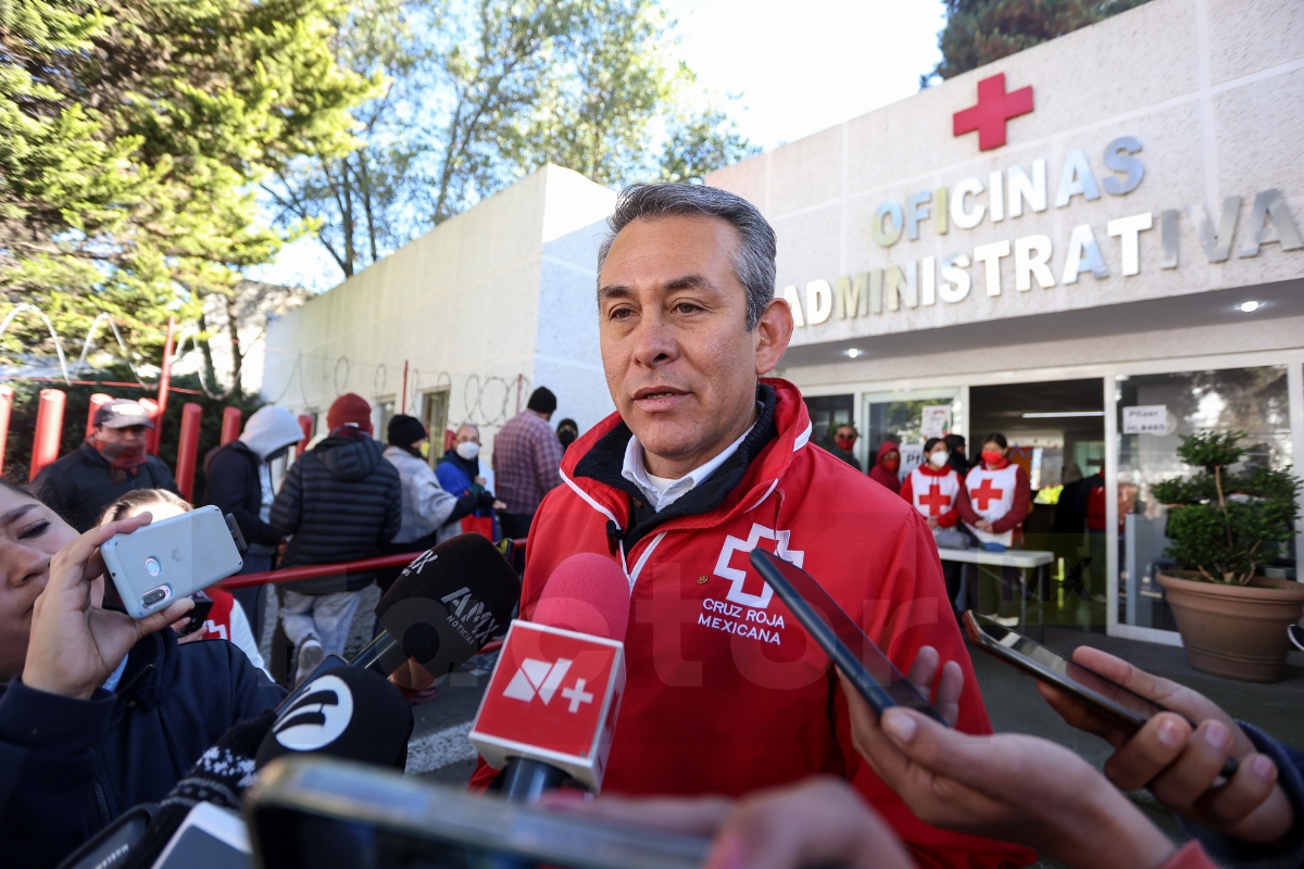 Mario Vázquez, presidente de la Delegación Toluca de la Cruz Roja Mexicana. Foto: Ramsés Mercado. Texto: Ximena García.