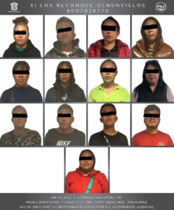 Miembros de la banda de extorsionadores Edomex identificada como “Alma Brava”