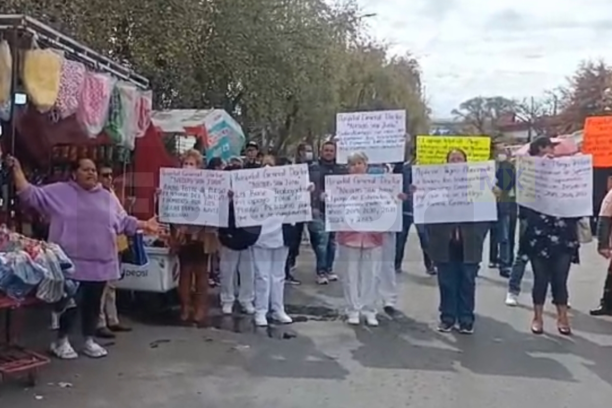 Protesta por falta de insumos en Hospitales del Edomex
