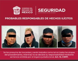 Presuntos integrantes de La Familia Michoacana detenidos en Edomex