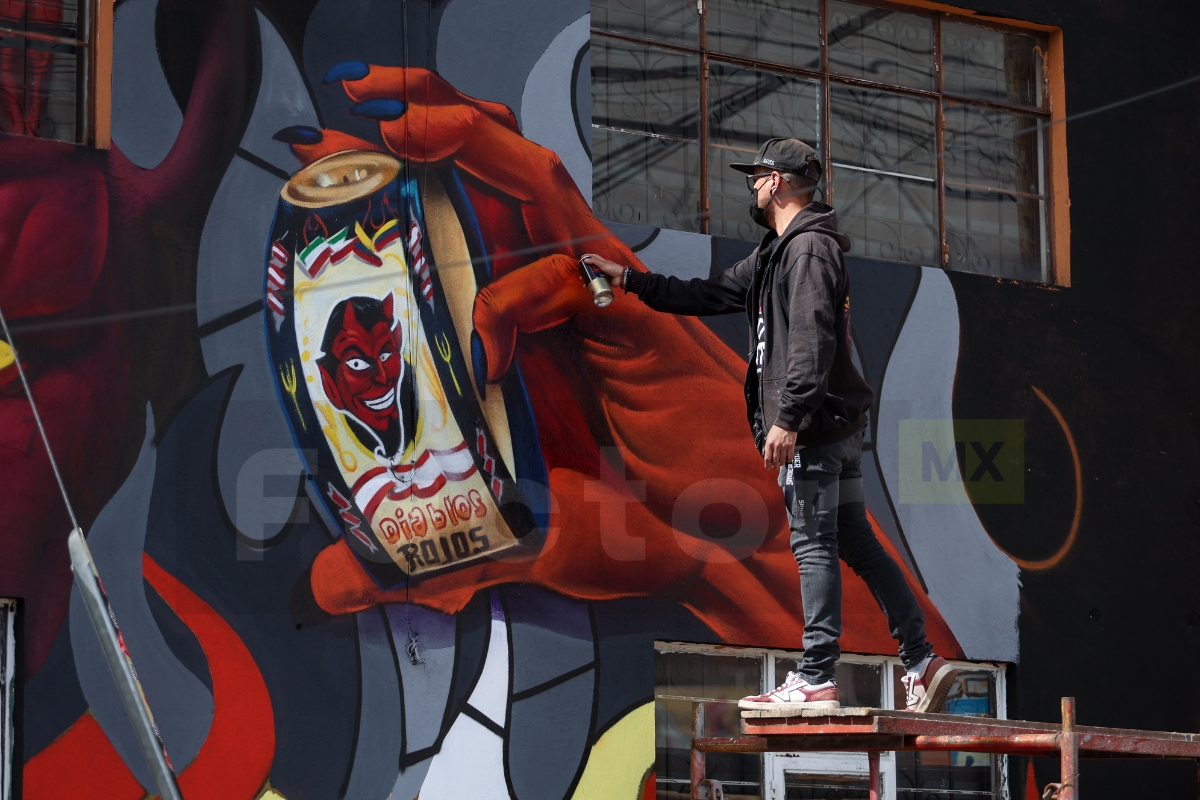 Mural de Los Diablos Rojos del Toluca