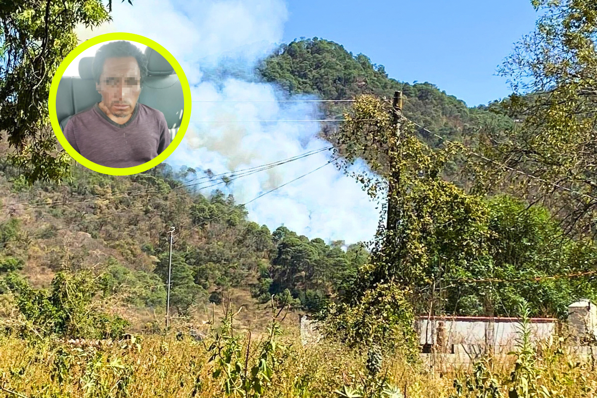 Detienen en Ocoyoacac a uno por iniciar incendio forestal
