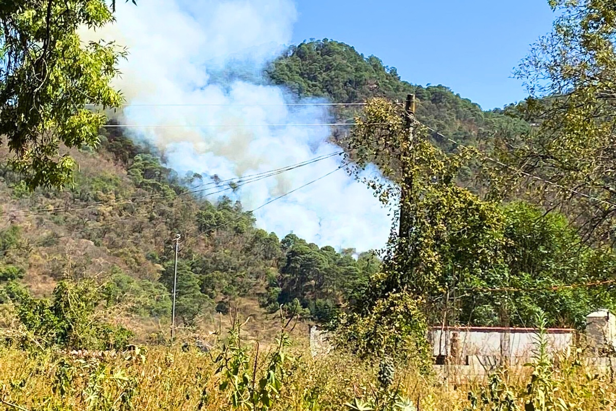 Detienen en Ocoyoacac a uno por iniciar incendio forestal