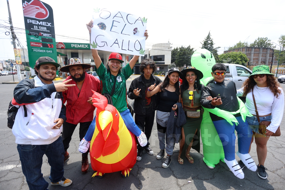 Marcha por la legalización de la marihuana en Toluca