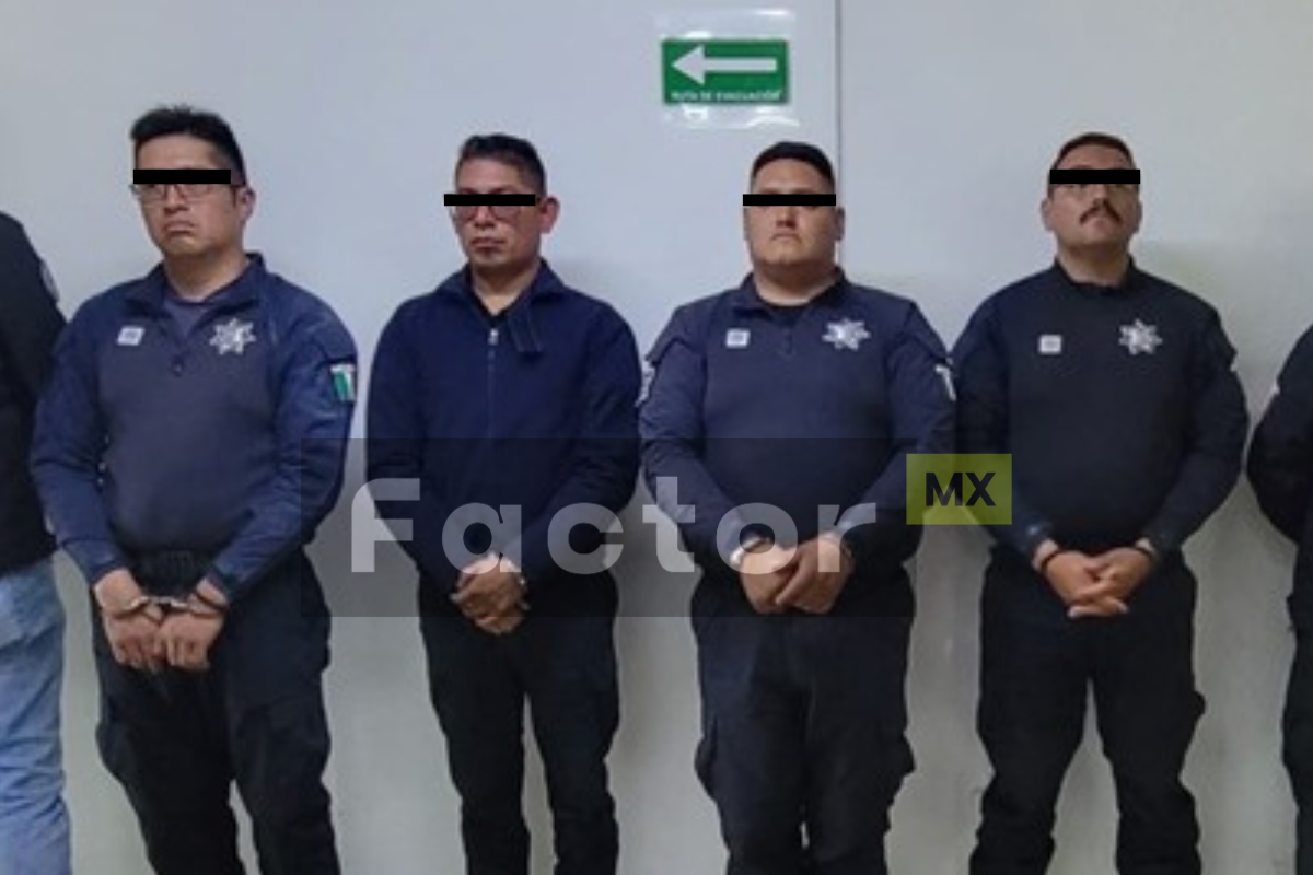 Policías del Edomex detenidos por secuestro y extorsión