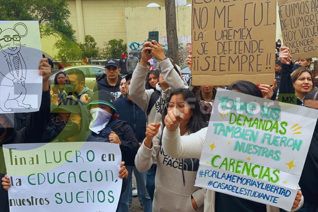 10% la colegiatura de la UAEMéx en medio del paro estudiantil