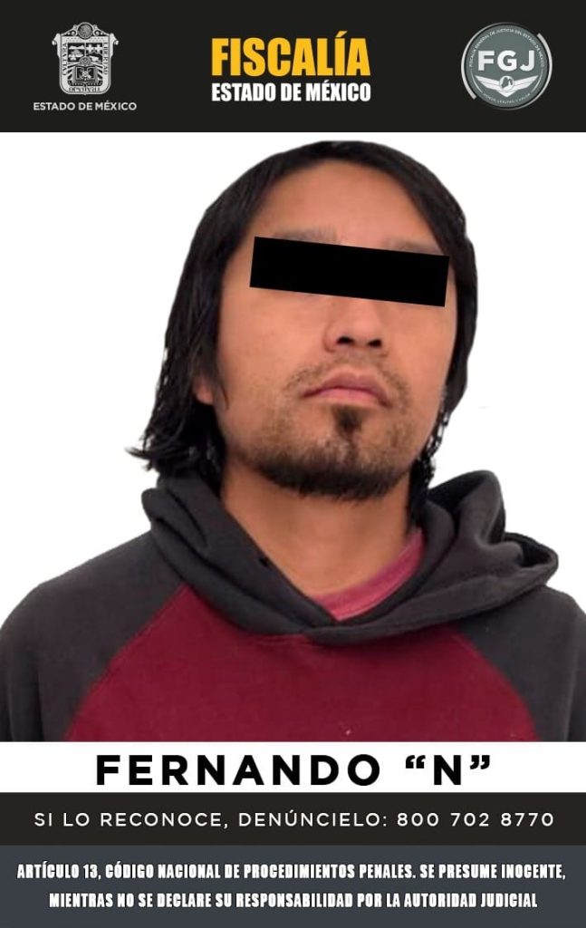 Fernando N presunto feminicida de estudiante de la UAEMex detenido en Edomex