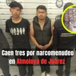 Golpe al narcomenudeo en Almoloya de Juárez deja 3 detenidos